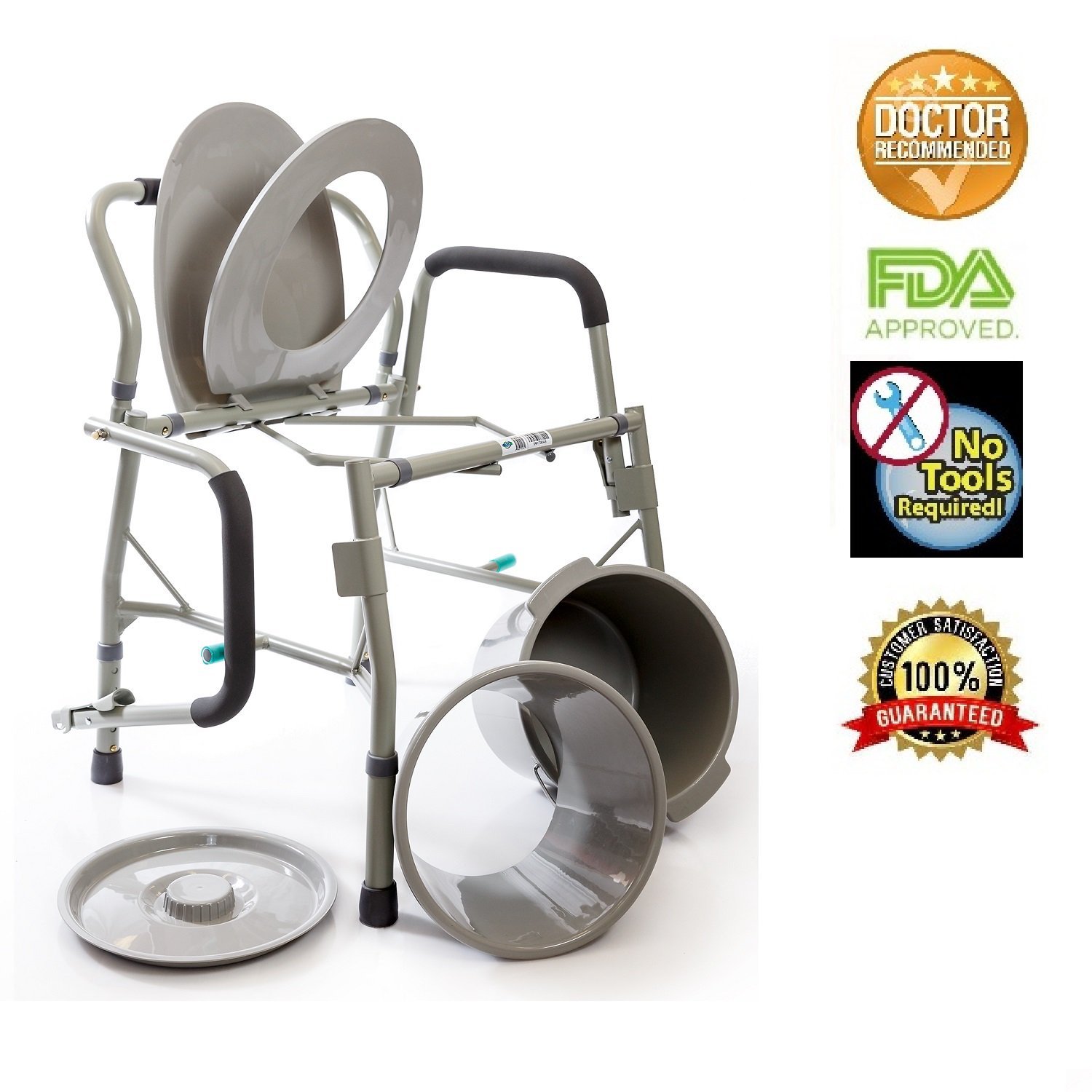 Walkie Talkies MedPro Defense Comfort Plus Commode Chair With