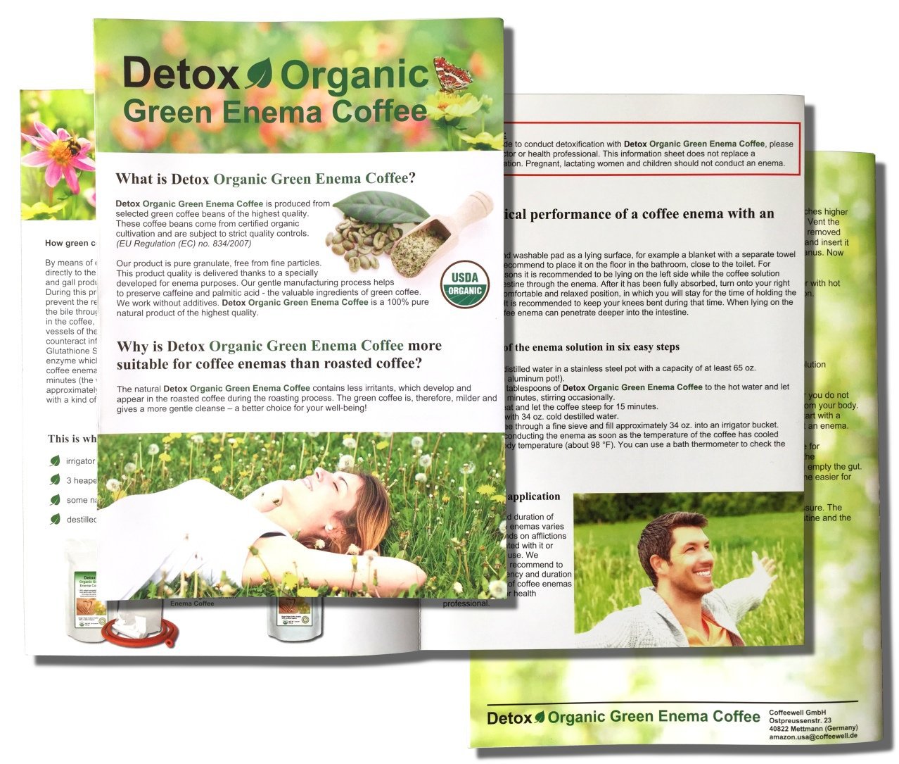 Detox Organic Green Enema Coffee (1 pound) Germany's No.1 for therapy