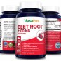 Beet Root 1100mg 200 Veggie caps (Non-GMO & Gluten Free,Made with Organic Beet Root Powder) - Helps
