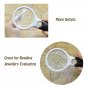 2 Pack Magnifier 3 LED Light, Marrywindix 3X 45X Handheld Magnifier Reading Magnifying Glass Lens Je
