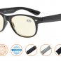 Blue Light Filter Classic Computer Reading Glasses(Black) +1.25