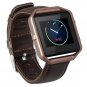 eseekgo Leather Band Compatible with Fitbit Blaze with Metal Frame, Classic Genuine Leather Band Sma