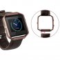 eseekgo Leather Band Compatible with Fitbit Blaze with Metal Frame, Classic Genuine Leather Band Sma