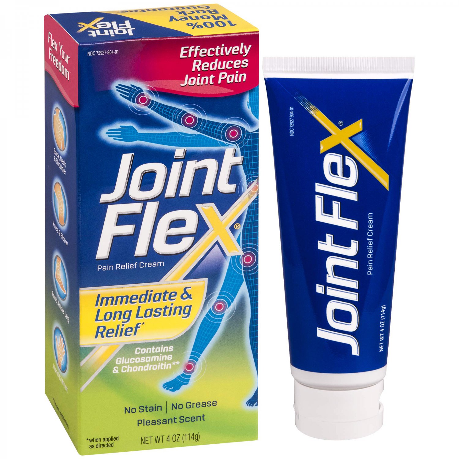 JointFlex Pain Relief Cream for Joint & Arthritis Pain, 4 Ounce Tube