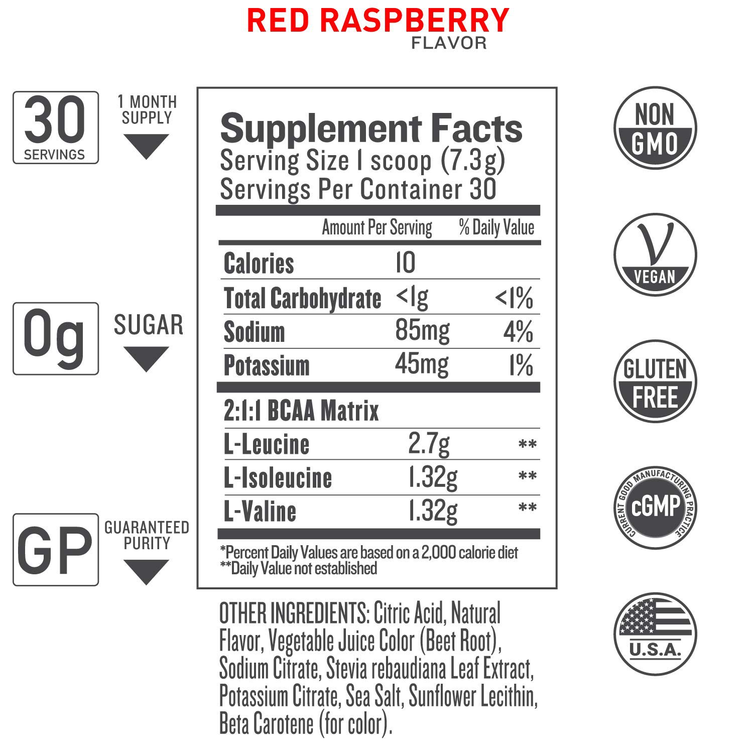 Truth Nutrition Fermented Vegan BCAA Powder 211 Ratio All Natural