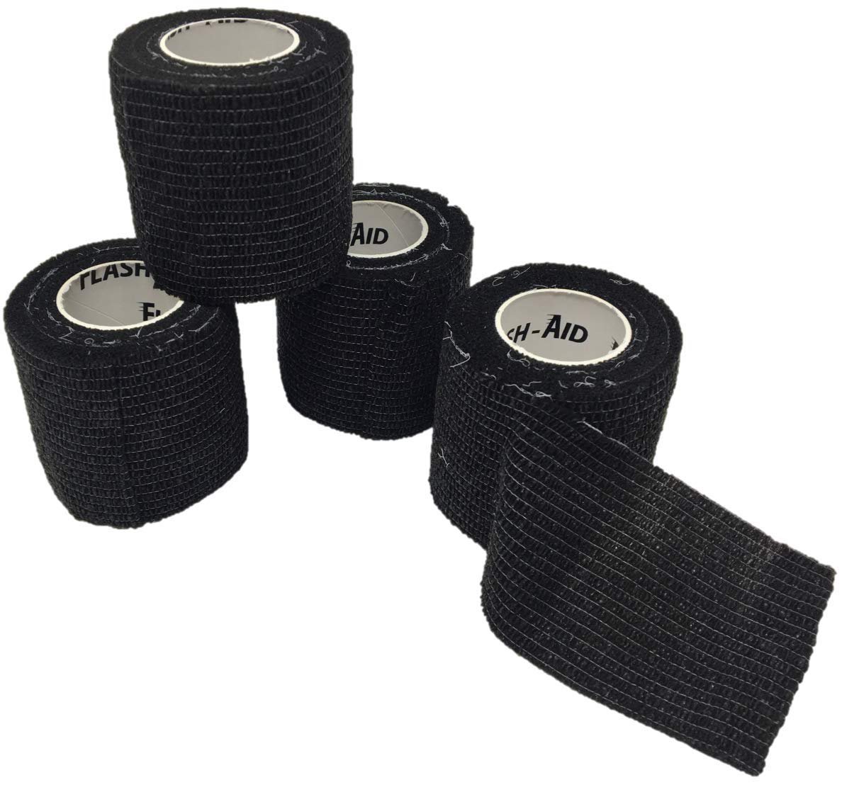 Self-Stick Wrap - 4-Pack - Flexible Non-Stick, Self-Adherent, Pressure Wrap Gauze Bandage - Latex-Fr