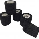 Self-Stick Wrap - 4-Pack - Flexible Non-Stick, Self-Adherent, Pressure Wrap Gauze Bandage - Latex-Fr