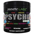 Psychotic Labz Psycho Circus High Stim Pre Workout Powder, Energy Focus Strength Pumps, Loaded with