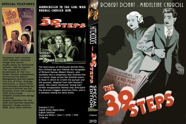 THE 39 STEPS ( RARE 1935 DVD ) * ROBERT DONAT * MADELEINE CARROLL