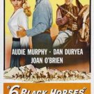 SIX BLACK HORSES ( RARE 1962 DVD ) * AUDIE MURPHY * DAN DURYA * JOAN O'BRIEN