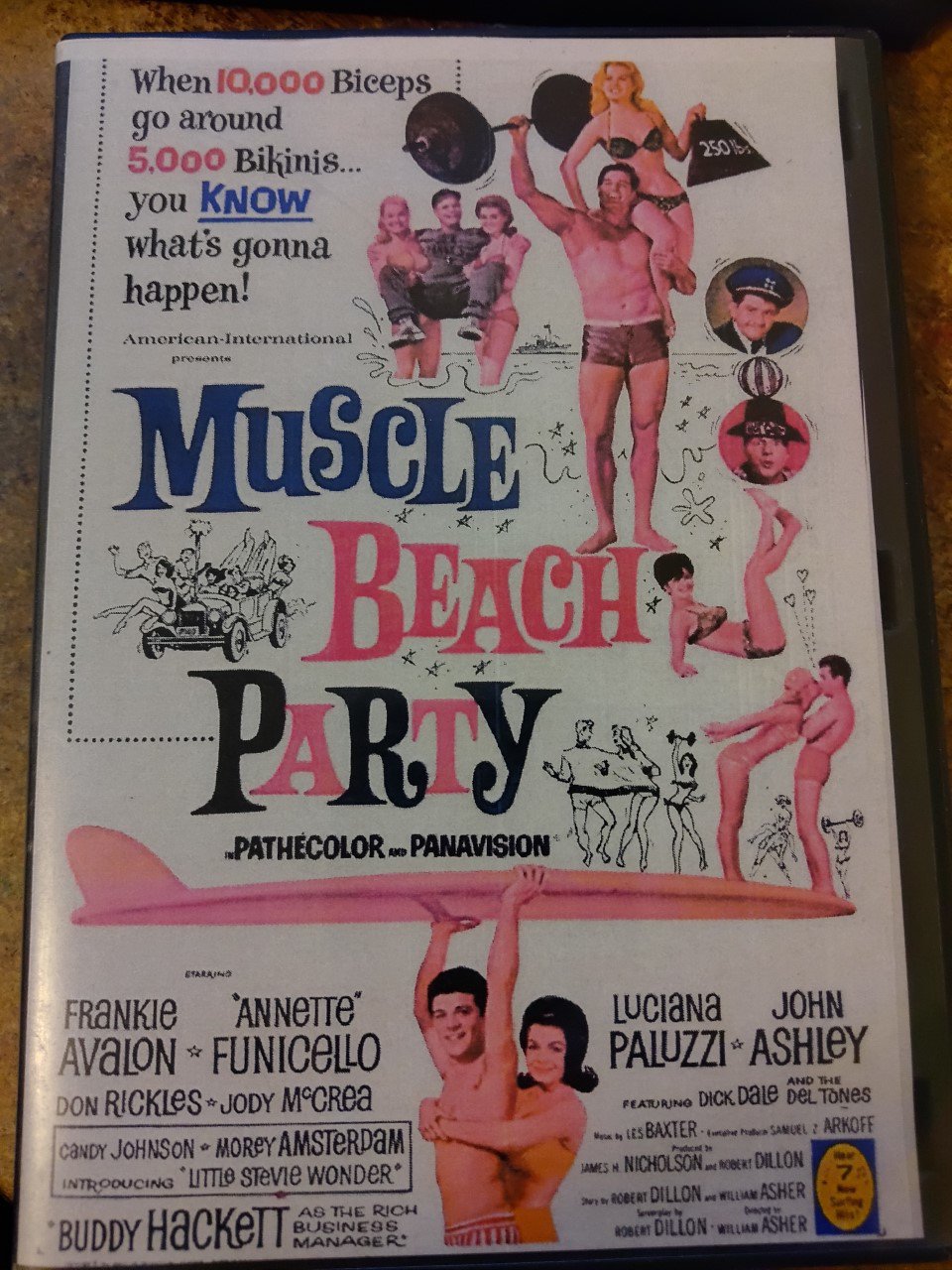 Muscle Beach Party ( Rare 1964 DVD ) * Frankie Avalon * Funicello