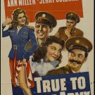 True to the Army ( Rare 1942 DVD ) * Judy Canova * Allan jones * Ann Miller