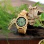 Men's Bamboo Wood Wristwatch relogio masculino Ghost Eyes Strap Glow Analog Watches