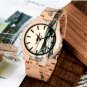 Mens Watch Ink Painting Design All Maple Wood Watches in Wooden Gift box