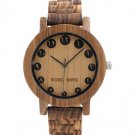 Men Watches Arabic Numerals Display Bronze Bamboo Watch as Gift