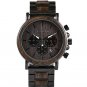 Black Watch Men Luxury Light Brand Wooden Wristwatches Male Date Display