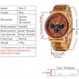 Black Red Sandal Watch Men Luxury Brand Wooden Wristwatches Male Date Display