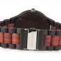 Mens Watches Red Top Brand Luxury Ebony Watch with Luminous Hand in Wooden