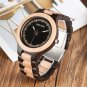 Mens Watches Top Brand Luxury Light Ebony Watch with Luminous Hand in Wooden
