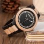 Mens Watches Top Brand Luxury Light Ebony Watch with Luminous Hand in Wooden