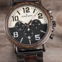 Black Brown Men Watches Military Chronography Wristwatches Retro