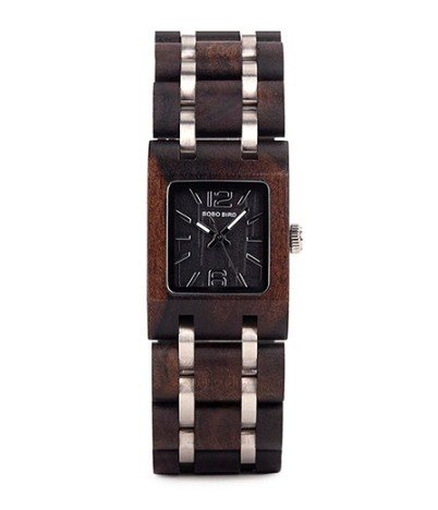 Black Women's Watches Square Dial Watch Collection for Ladies Stainless Steel Wristwatch