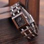 Black Women's Watches Square Dial Watch Collection for Ladies Stainless Steel Wristwatch