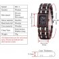 Black Women's Watches Square Dial Watch Collection for Ladies Stainless Steel Wristwatch
