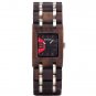 Red Women's Watches Square Dial Watch Collection for Ladies Stainless Steel Wristwatch