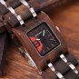 Red Women's Watches Square Dial Watch Collection for Ladies Stainless Steel Wristwatch