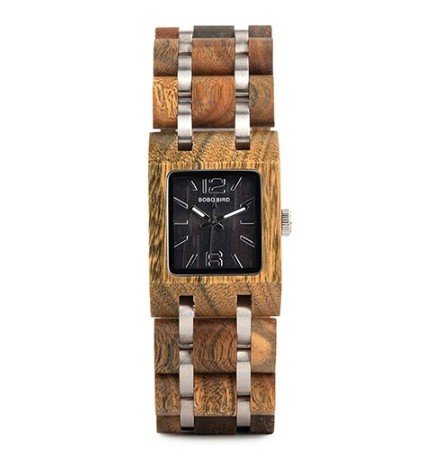 Brown Women's Watches Square Dial Watch Collection for Ladies Stainless Steel Wristwatch