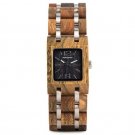 Brown Women's Watches Square Dial Watch Collection for Ladies Stainless Steel Wristwatch