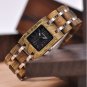 Brown Women's Watches Square Dial Watch Collection for Ladies Stainless Steel Wristwatch
