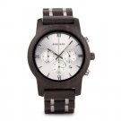 Wooden Men Quartz Watches Date Display Business Watch Man Ebony Zebrawood