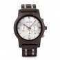 Wooden Men Quartz Watches Date Display Business Watch Man Ebony Zebrawood