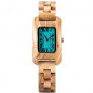 Light Wood Watch Women Luxury Blue Waterproof Quartz Wristwatches Great Gifts
