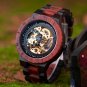 Red Sandalwood Automatic Mechanical Watches Male Luxury Wooden Men Watch Gift