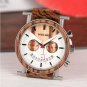 Luxury Wooden Men Watch 50M Waterproof Quartz Wristwatch