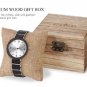 Black Ultra Thin Quartz Wood Watch Top Brand Luxury Waterproof Stainless Steel