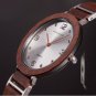 Purple Ultra Thin Quartz Wood Watch Top Brand Luxury Waterproof Stainless Steel