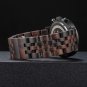 Ebony Business Watch Hand Crafted Wood Wristwatch for Men with Date Display