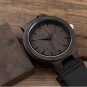 Men's Watches Retro Japan Quartz Movement Wood Watch Real Leather Band