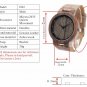 Wooden Quartz Men Watches Casual Leather Strap Analog Watch
