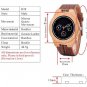 Men's Bamboo Wooden Watch Quartz Real Leather Strap Men Watches Deer Head Style