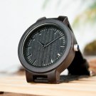 Men Watch Minimalist Original Wooden Watches Glassic Black Wristwatch as Gift