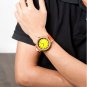 Wood Wristwatch Men Color Leather Quartz Watch with Date Display