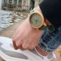 Bamboo Men Watch Casual Women Quartz Clock Silicone Band