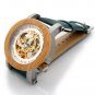 Automatic Mechanical Casual Luxury Watch Men Skeleton Bamboo Wooden With Steel