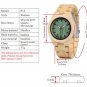 Lovers' Wooden Watch Women Full Bamboo Green Dial Quartz Watches
