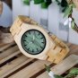 Lovers' Wooden Watch Women Full Bamboo Green Dial Quartz Watches